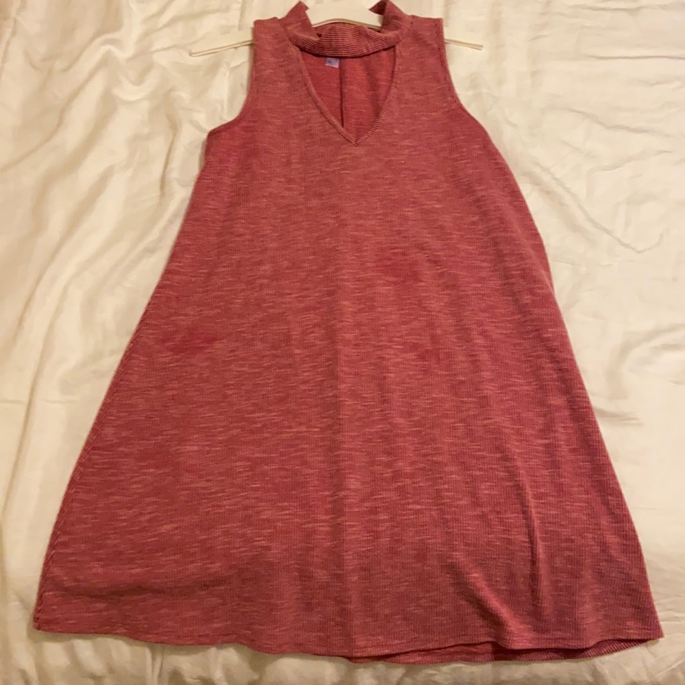 Pink/Maroon Ripped Dress